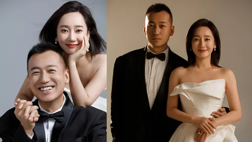 「小周迅」出嫁!譚松韻樂接捧花 黃曉明祝福早生貴子