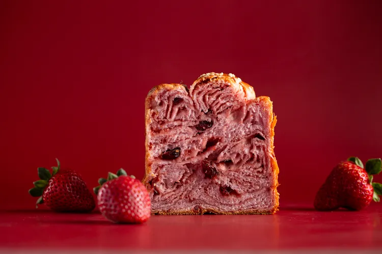 草莓吐司。業者提供