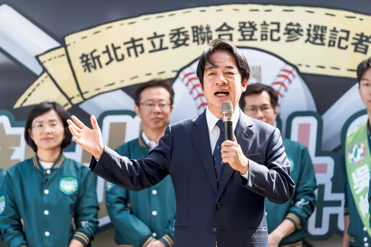 賴清德致詞時大力推薦12位立委參選人。賴清德競辦提供