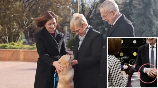 遭摩爾多瓦「第一狗」咬傷手 奧地利總統不生氣還送上小禮物
