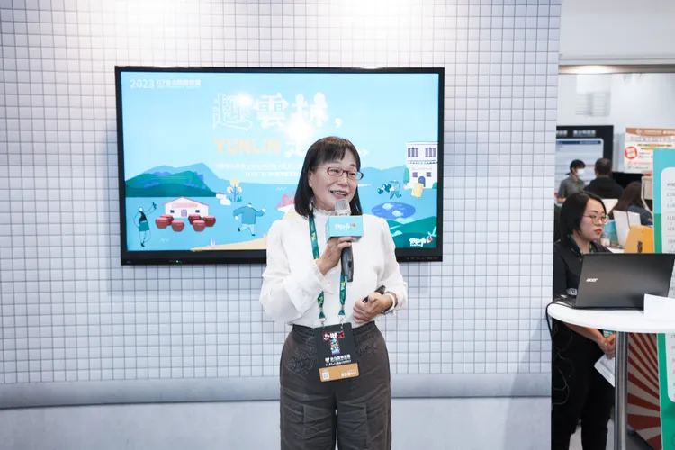 雲林縣副縣長謝淑亞致詞，力邀民眾「趣」雲林走走。雲縣府提供