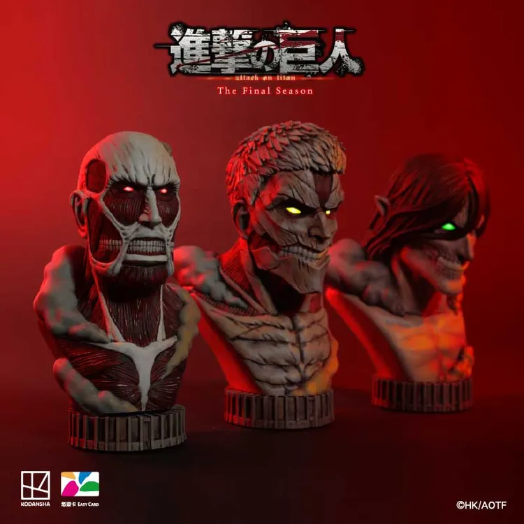 「巨人胸像」立體悠遊卡採用PVC材質製成，尺寸約為58x58x100mm