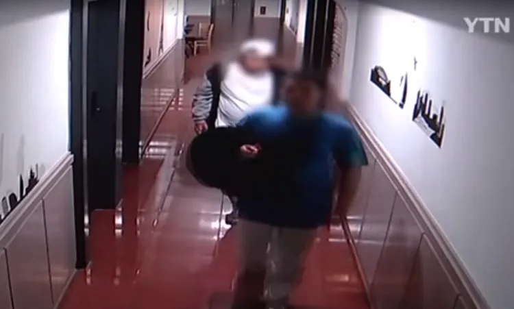 業者還公布監視影像。翻攝《朝鮮日報》