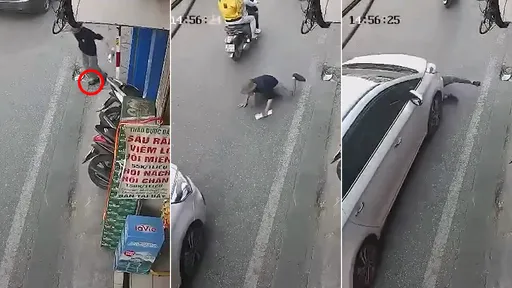 路不平殺人啦！路邊小坑洞絆一跤　他跌進車道瞬間就被輾斃