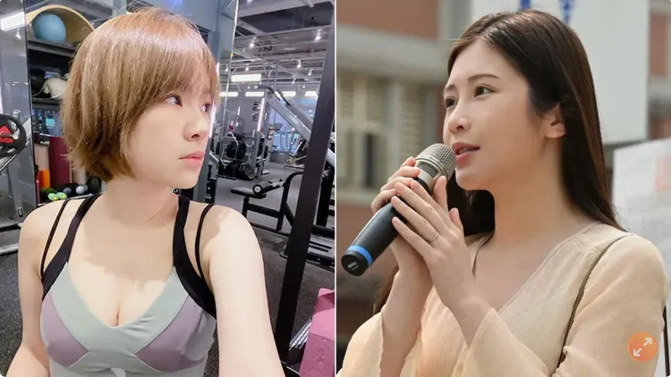 陳沂（左）與「雞排妹」鄭家純（右）互告多件官司。翻攝陳沂、鄭家純臉書