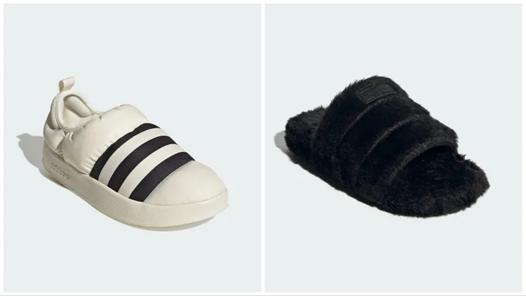 UFFYLETTE 3490元（左）、ADILETTE ESSENTIAL 2290元。品牌提供