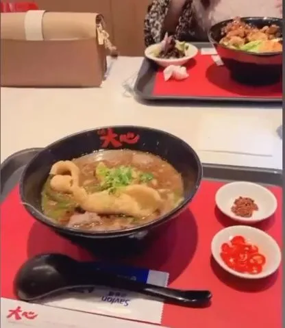 當天食用餐點。黃姓孕婦提供