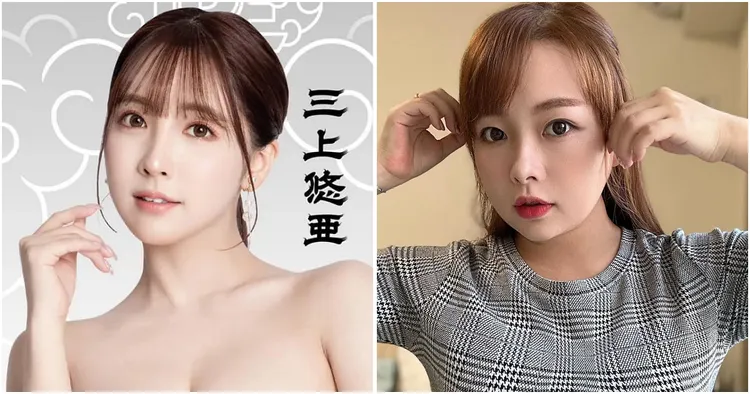 陳思安（右）被親媽說像D槽女神三上悠亞（左）。左為資料照片、右為翻攝《33_toolate》的IG