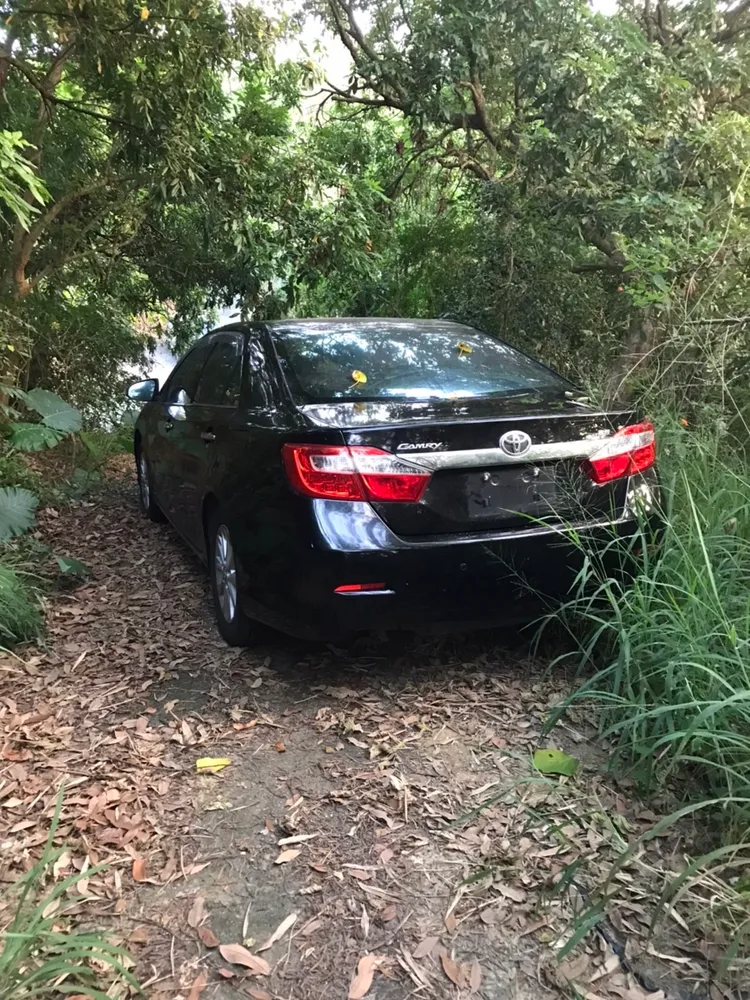 專案小組翌日在偏僻鄉間發現作案車輛。警方提供