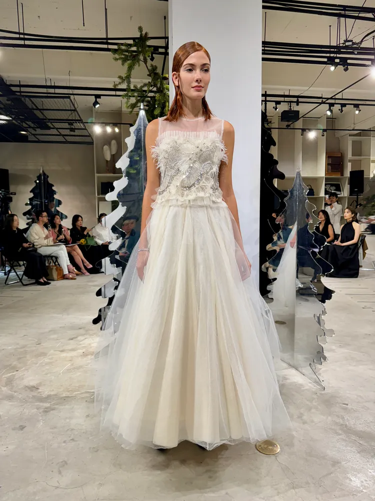 JAMEI CHEN Enchanted Garden高訂禮服系列#11 Natalie，靈感緣於電影《黑天鵝》。張家玲攝