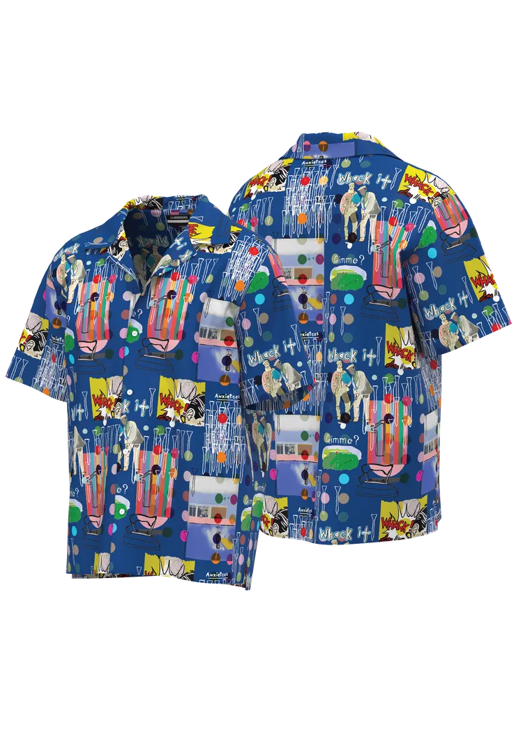 藝術手繪渡假印花襯衫，4980元。品牌提供