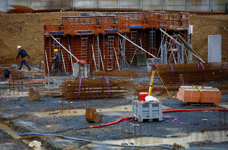 法國萊索里尼耶爾一處建築工地。路透社