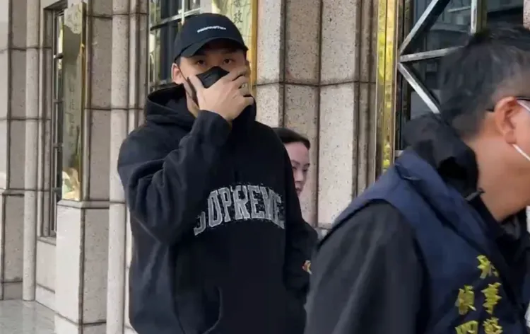 球員邱忠博被約談。翻攝畫面