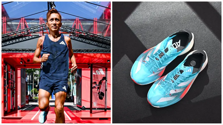 「黑色閃電」蔣介文穿著adidas ADIZERO ADIOS PRO 3拿下去年台北馬冠軍。品牌提供