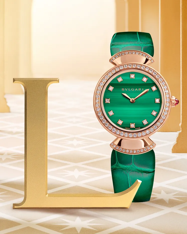 寶格麗冬季佳節獻禮Divas' Dream系列腕錶。品牌提供
