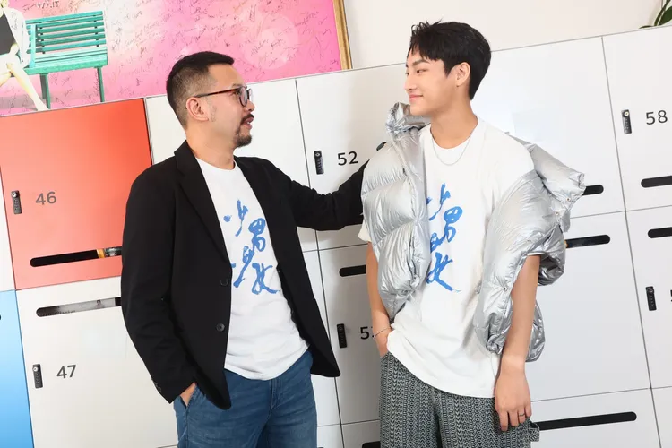 導演許立達（左）和胡語恆。彭欣偉攝