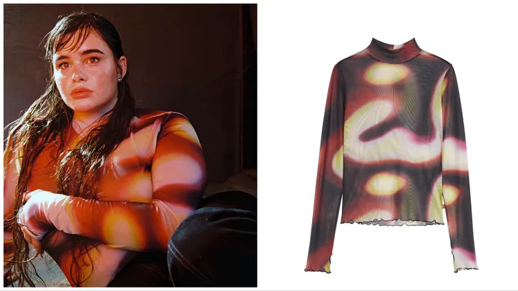 變形蟲圖紋長袖親膚上衣，1900元。品牌提供