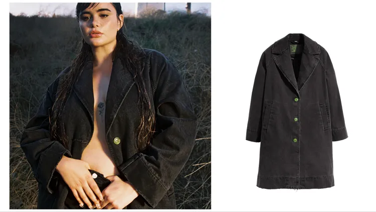 寬版禮服式大衣，1萬900元。品牌提供