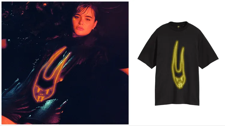 休閒寬版圖紋Tee，2900元。品牌提供