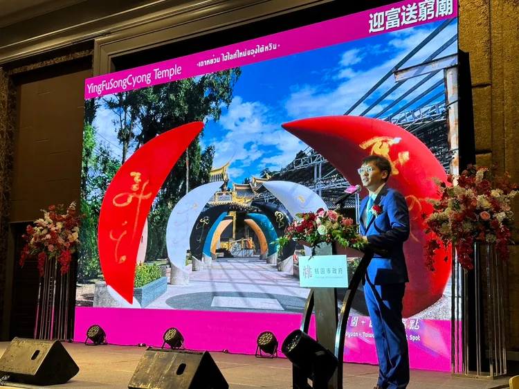 周柏吟介紹桃園之美。觀旅局提供