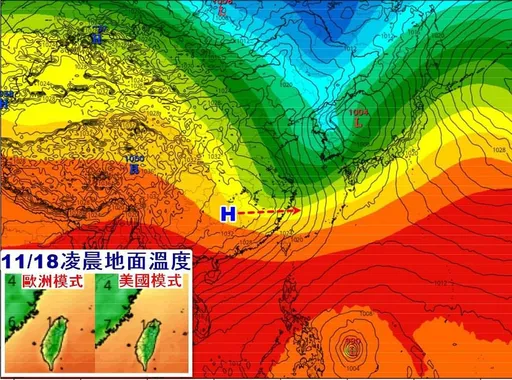 冬衣快準備！下週冷氣團北部恐探11℃　台南以北均溫13℃