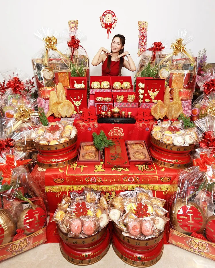 「過大禮」陣仗超狂。翻攝roxannetong IG