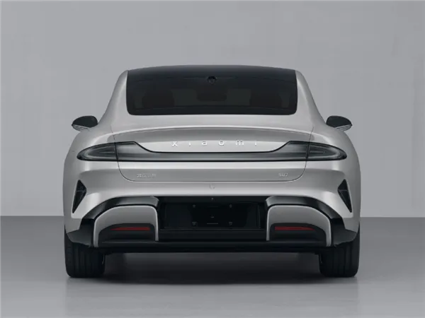 小米汽車車尾造型。翻攝快科技