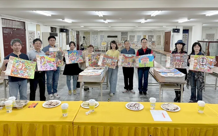 童趣天馬行空畫建醮吸睛。壽山巖提供