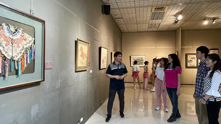 校方迎接校慶推出中華意象清代名家創作展。校方提供
