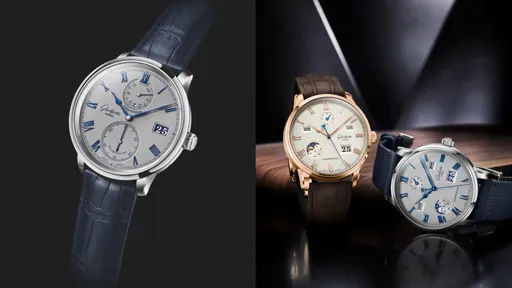 格拉蘇蒂原創新作北高接力展 議員天文台腕錶綻絕美銀藍色