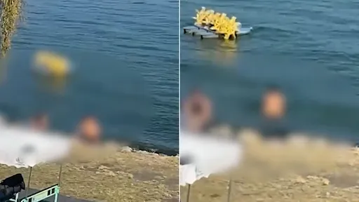 她突然脫光光「下水裸泳」　賺到！景點遊客們高聲吶喊叫好