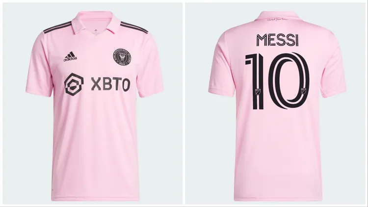 邁阿密國際足球俱樂部主場球迷版球衣（JE9701），3490元。品牌提供