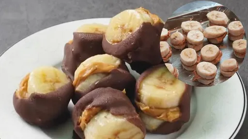 夾心巧克力香蕉食譜不藏了 40秒就學會!輕鬆變成甜點師