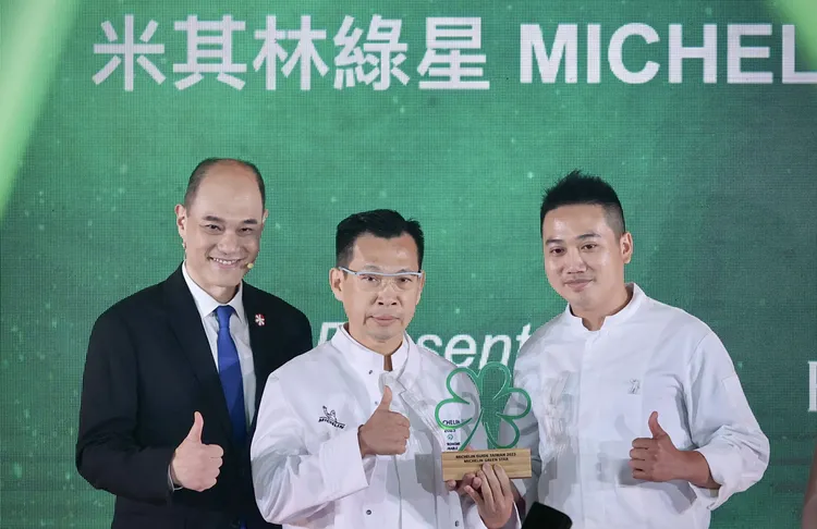THOMAS CHIEN Restaurant獲「米其林綠星」肯定，廚藝總監簡天才感謝台灣土地所孕育的豐饒食材。資料照片
