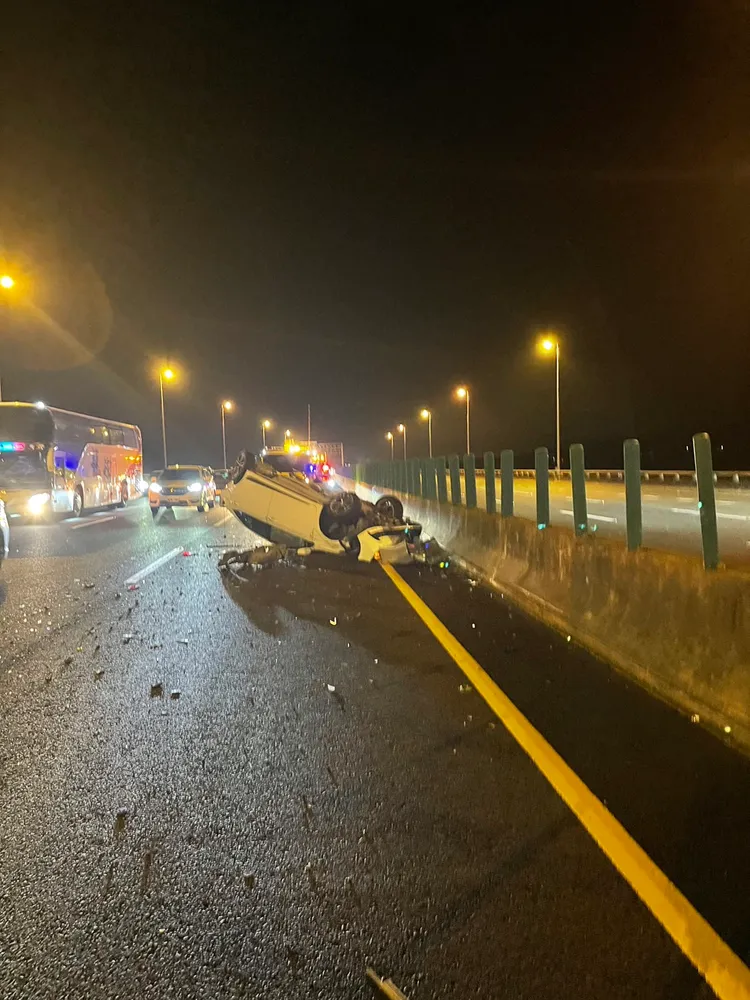 事故造成車流回堵，約20分鐘後排除。讀者提供