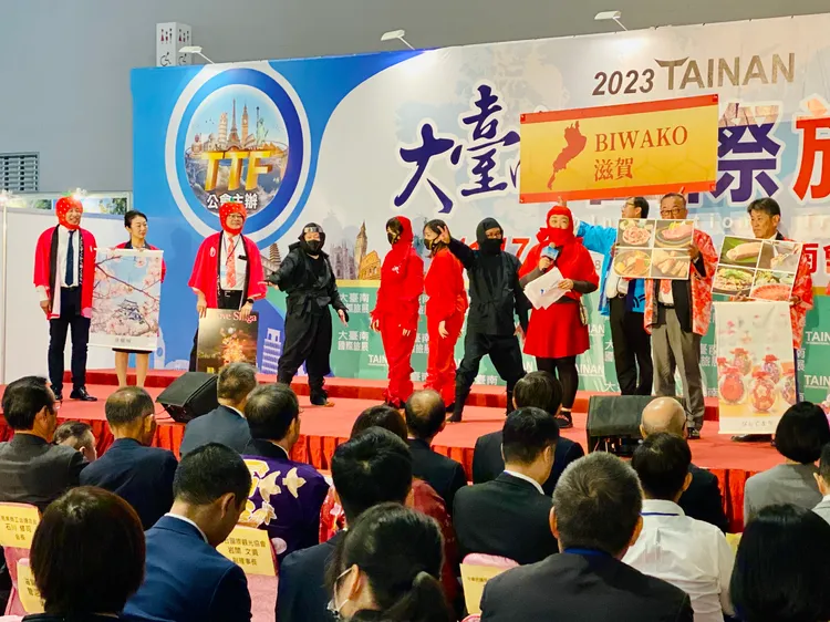 日本派「忍者」來台宣傳行銷拚觀光。王志弘攝