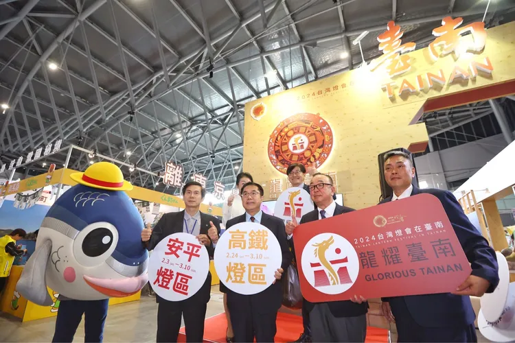 台南館以「臺南400」為設計意象。市府提供