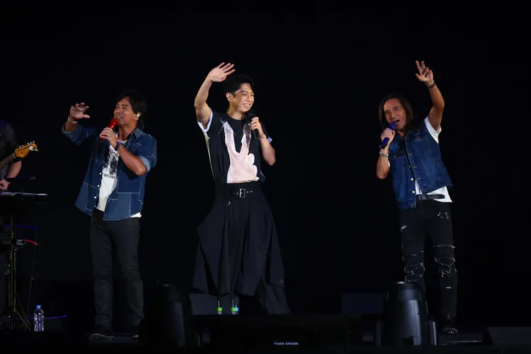 韋禮安與動力火車美聲飆唱。彭欣偉攝