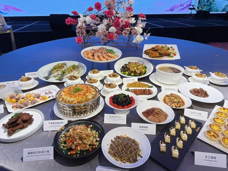 台北漢來喜宴菜色。業者提供