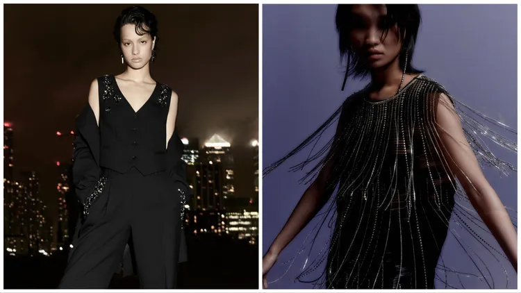 Ziggy系列在服裝中增添鉚釘、亮片、金屬綴飾等元素。品牌提供