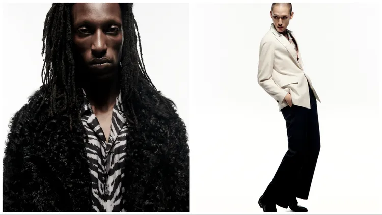 The Man Who Fell to Earth系列以異材質衝突結合剪裁廓形正裝。品牌提供