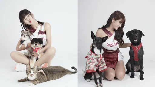 樂天女孩籃籃琳妲愛心應援 2024浪浪毛孩公益月曆曝光