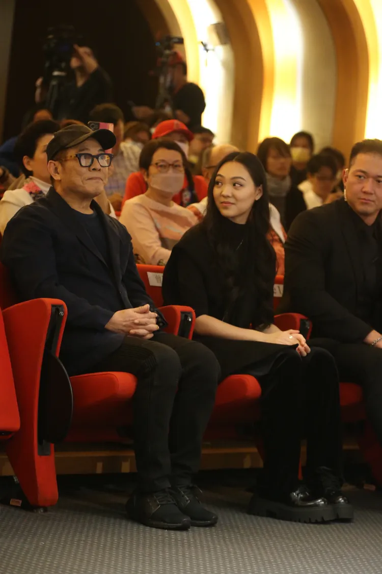 李連杰（左）和大女兒Jane。攝影中心攝