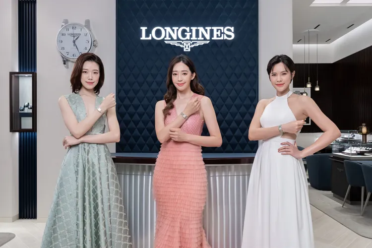 凱渥名模展演浪琴全新Mini Dolcevita迷你多情系列。品牌提供