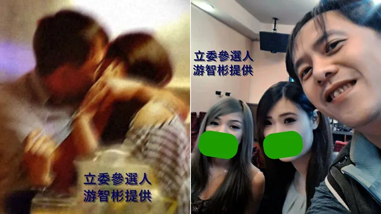 林正鴻流連酒店畫面。翻攝自游智彬臉書