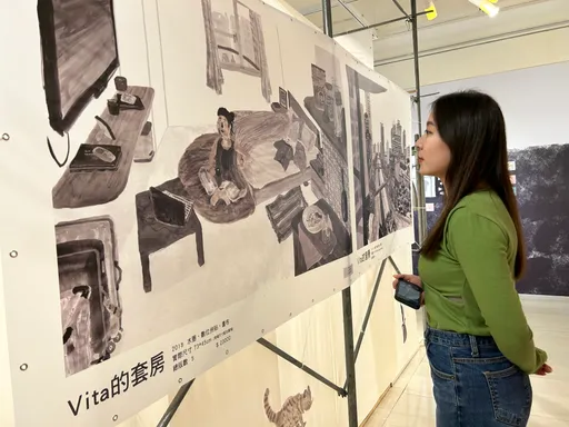 中友百貨展出互動式插畫展　創作者走入顧客家中「畫一下」