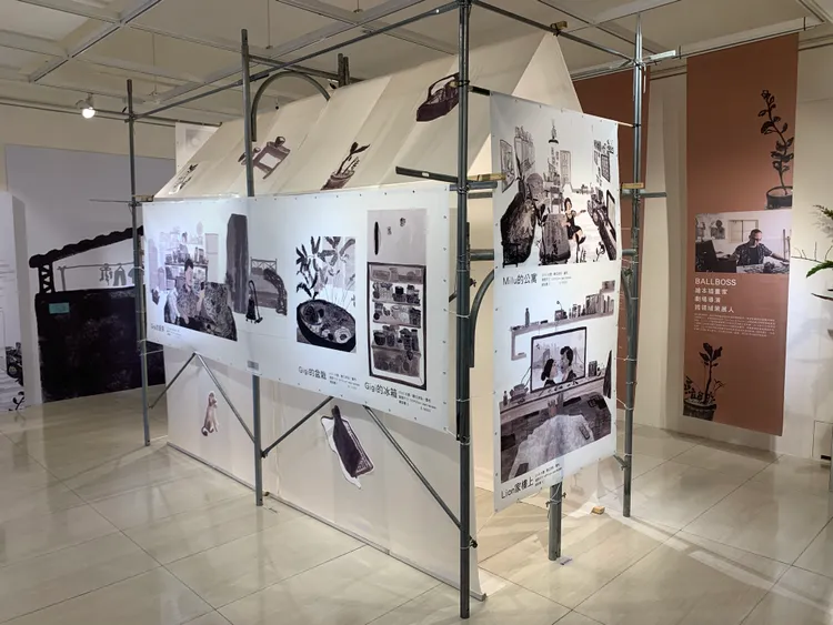 現場展出9幅大型插畫，透過BALLBOSS的開窗計畫系列作品，探索多位真實人物的生活、文化和故事。中友提供