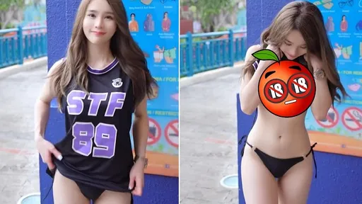 長髮妹子掀衣露奶！8秒片讓網全暴動　最後一笑甜死人了