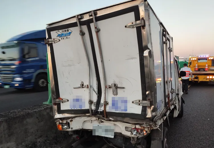 車禍現場。國道警方提供