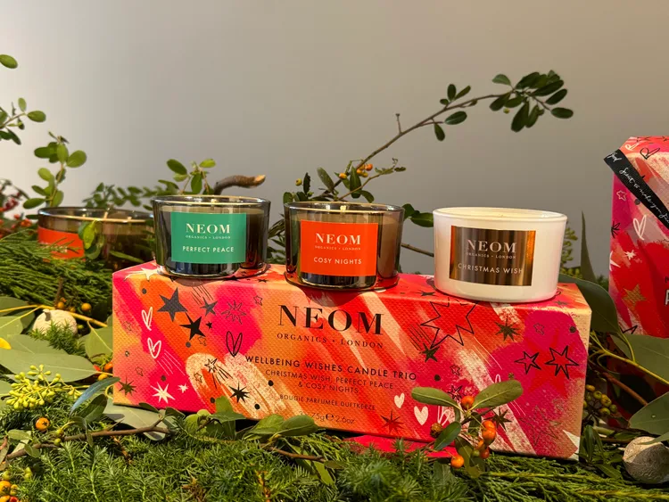 NEOM冬季限量香氛蠟燭禮盒，75g*3／2200元。張家玲攝